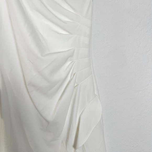 AQUA Off the Shoulder Crepe Cocktail Dress - Picture 7 of 9